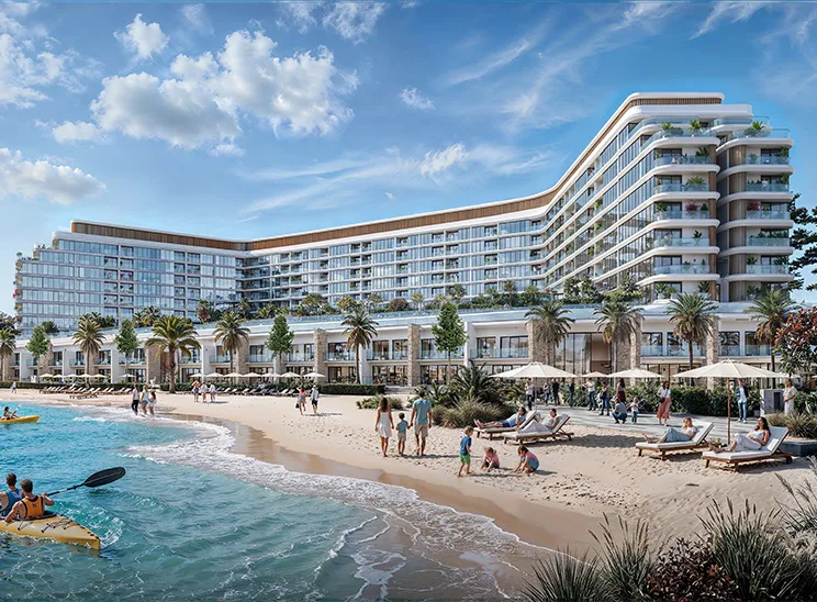 Beachfront residences in an integrated island destination