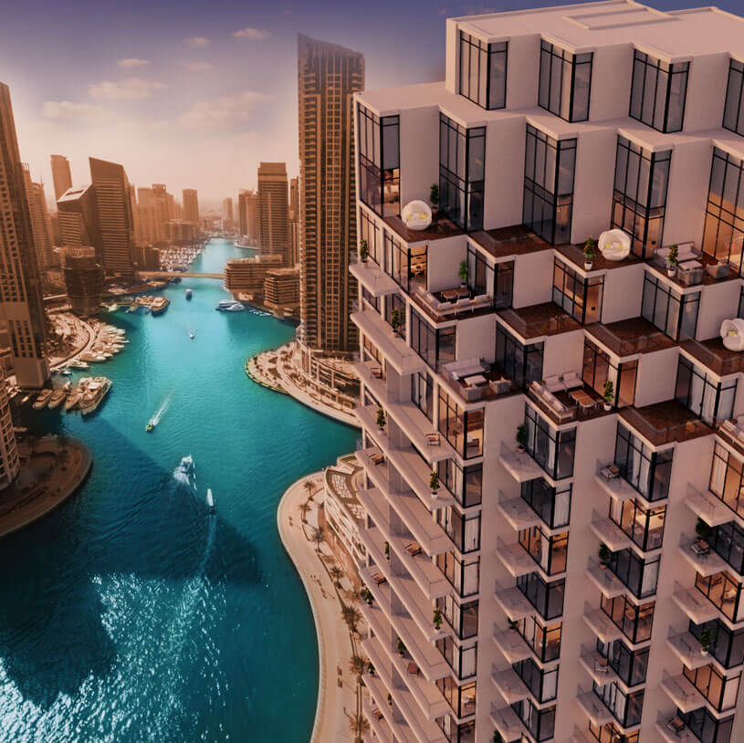 Completed Residences on the Dubai Marina Promenade