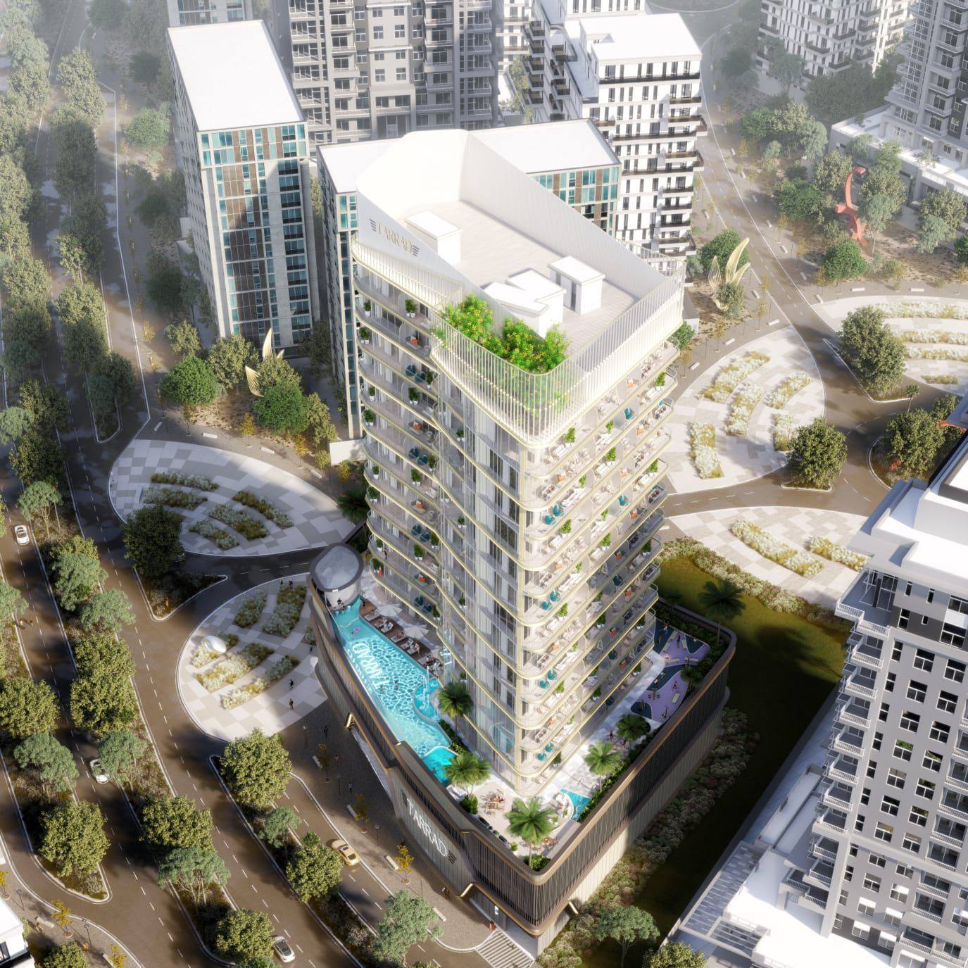 Celesto Tower in Dubai Land Residence Complex 2